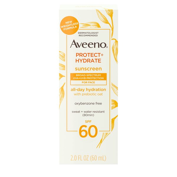 Aveeno Protect + Hydrate Face Sunscreen Lotion with SPF 60, 2 OZ