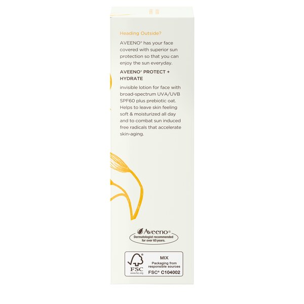 Aveeno Protect + Hydrate Face Sunscreen Lotion with SPF 60, 2 OZ
