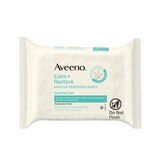 Aveeno Calm + Restore Nourishing Makeup Remover Face Wipes, 25CT, thumbnail image