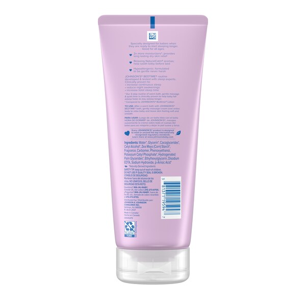 Johnson's Baby Bedtime Cream, 8 FL OZ