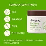 Aveeno Positively Radiant Daily Gel Face Moisturizer, Oil-Free, 1.7 OZ, thumbnail image 2 of 5