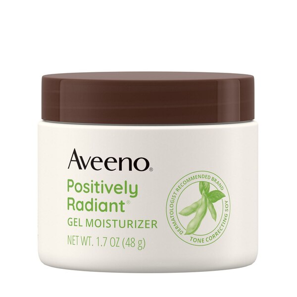 Aveeno Positively Radiant Daily Gel Face Moisturizer, Oil-Free, 1.7 OZ