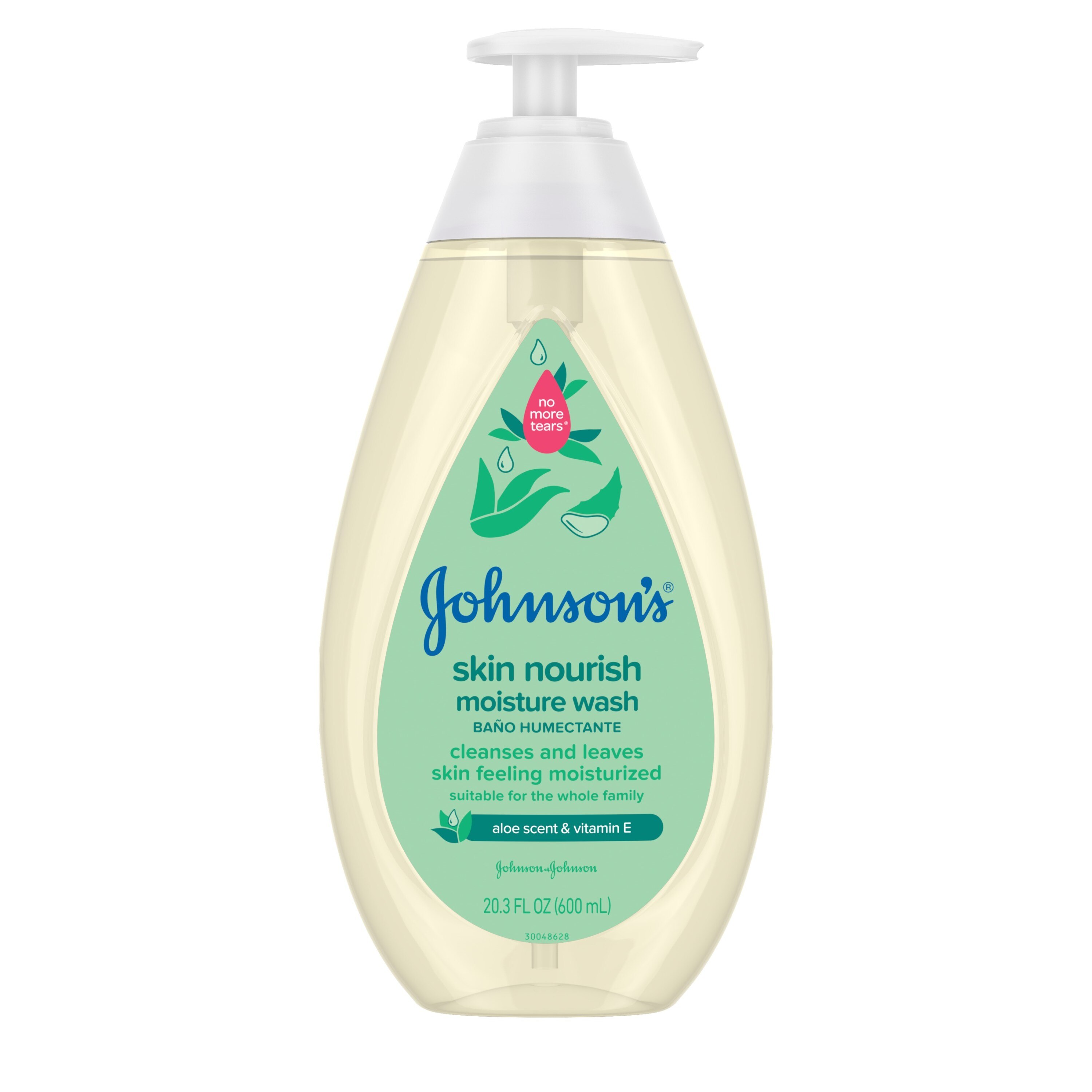 NEW Johnson's Skin Nourish Moisture Baby Body Wash, Aloe, 20.3 fl. oz