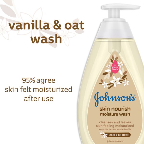 Johnson's Skin Nourish Moisture Wash, 20.3 FL OZ