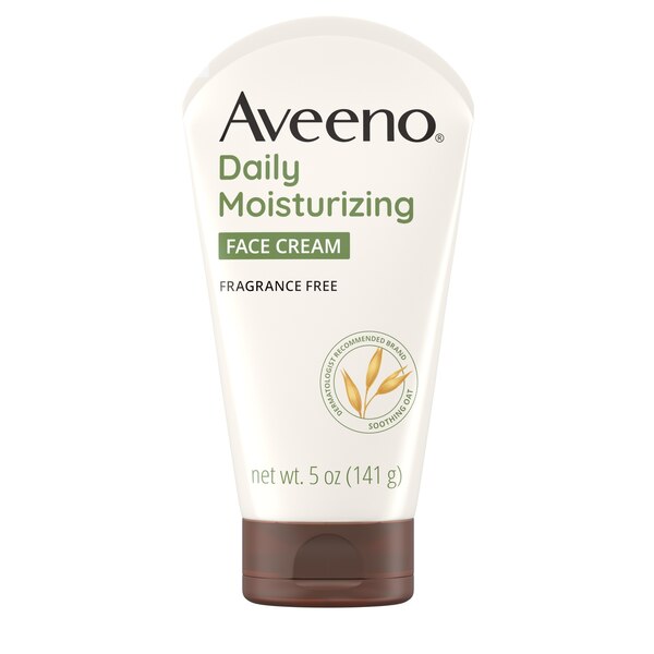 Aveeno Daily Moisturizing Face Cream for Dry Skin, Non-GMO Oat, 5 OZ