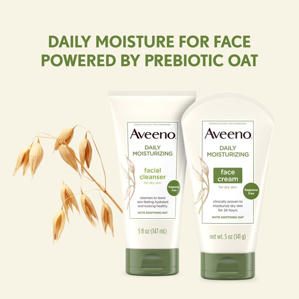 Aveeno Daily Moisturizing Facial Cleanser with Soothing Oat, 5 OZ