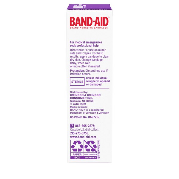 Band-Aid Brand Adhesive Bandages for Sensitive Skin, Assorted Sizes, 20 CT
