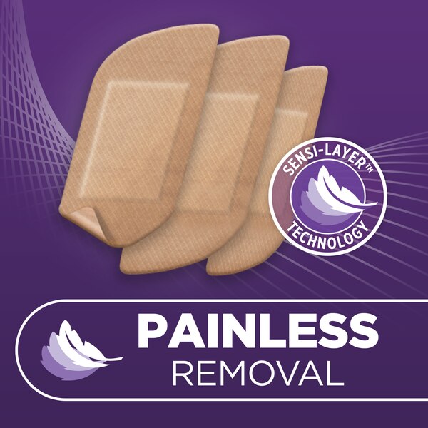 Band-Aid Brand Adhesive Bandages for Sensitive Skin, Assorted Sizes, 20 CT