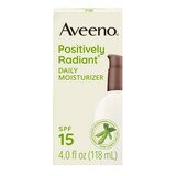 Aveeno Positively Radiant Daily Face Moisturizer Broad Spectrum SPF 15, 4 OZ, thumbnail image 5 of 9