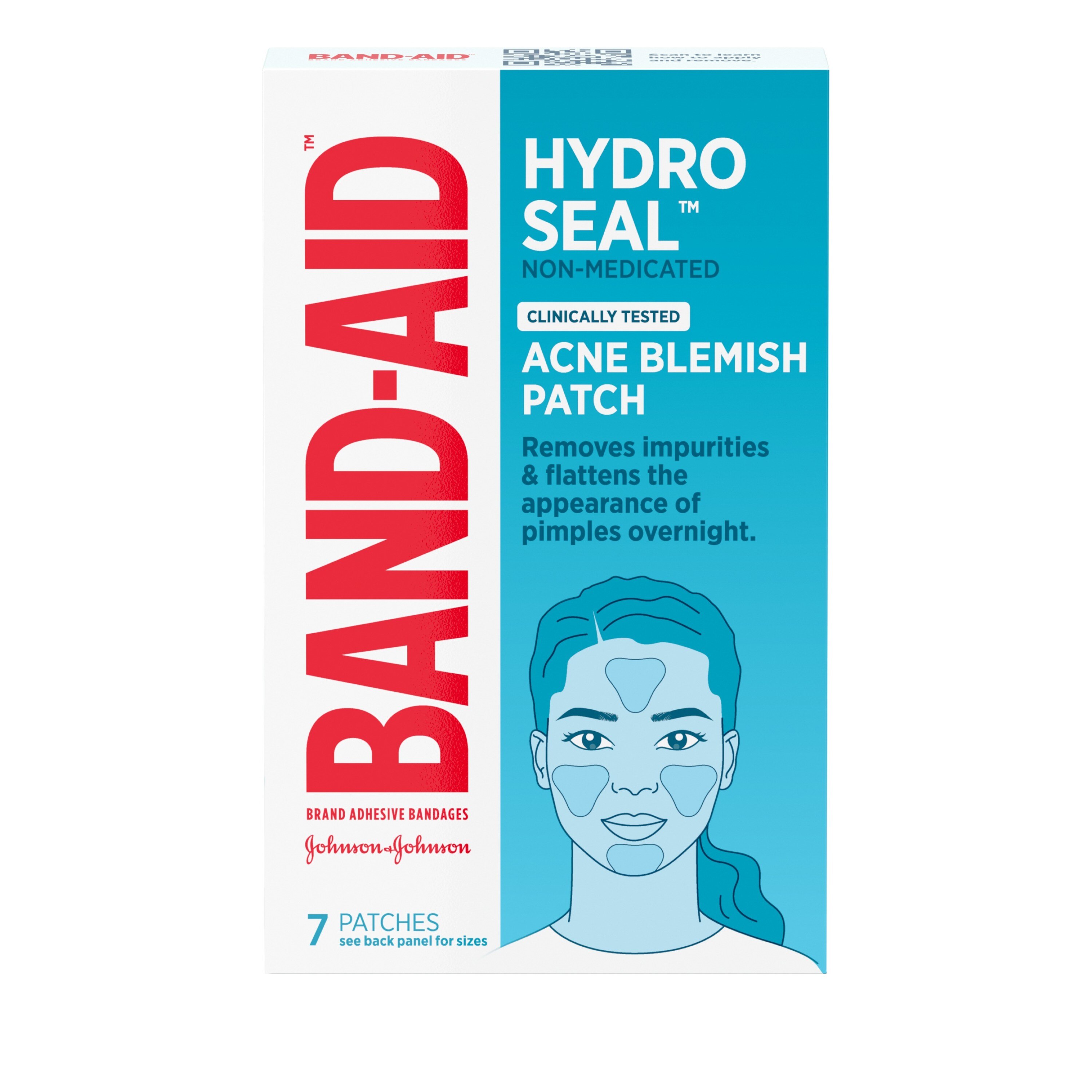 Band-Aid Brand Hydro Seal Non-Medicated Acne Patches, 7 CT