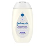 Johnson's Sensitive Care Face & Body Cream, 13.6 OZ, thumbnail image