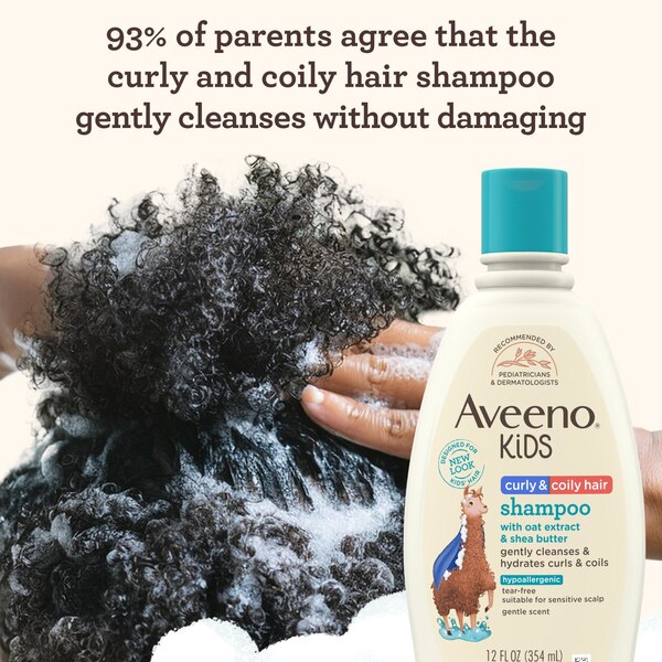 Aveeno Kids Curly Hair Shampoo, 12 FL OZ