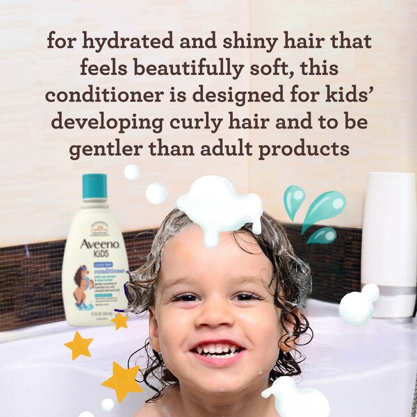 Aveeno Kids Curly Hair Conditioner, 12 FL OZ