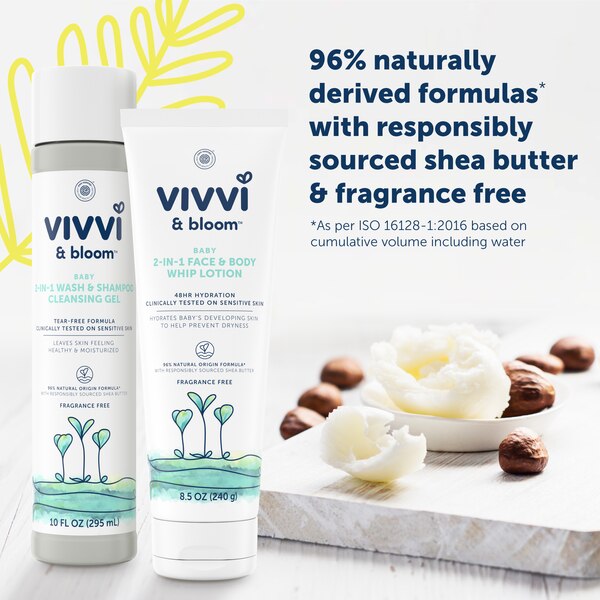 Vivvi & Bloom Baby Wash & Shampoo Cleansing Gel, 10 FL OZ