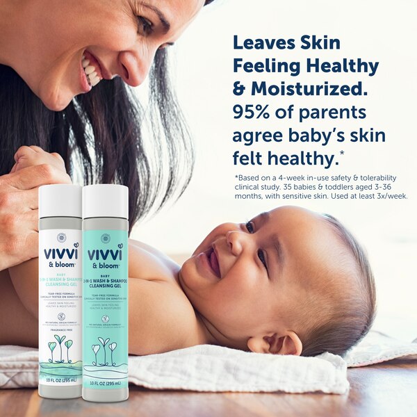 Vivvi & Bloom Baby Wash & Shampoo Cleansing Gel, 10 FL OZ