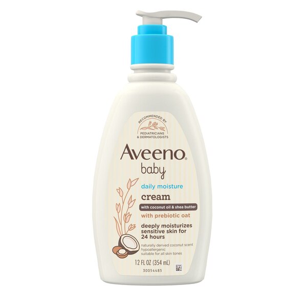 Aveeno Baby Daily Moisture Coconut Oil & Shea Butter Cream, 12 OZ