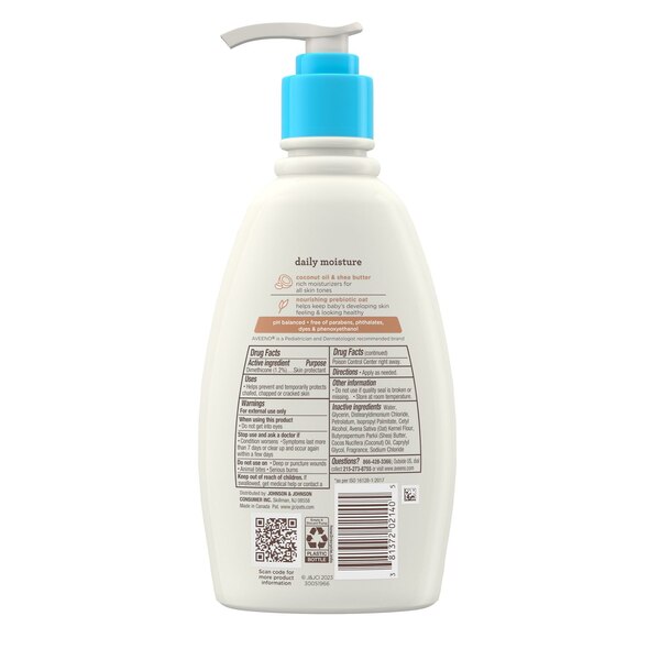 Aveeno Baby Daily Moisture Coconut Oil & Shea Butter Cream, 12 OZ