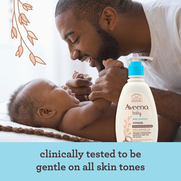 Aveeno Baby Daily Moisture Coconut Oil & Shea Butter Cream, 12 OZ