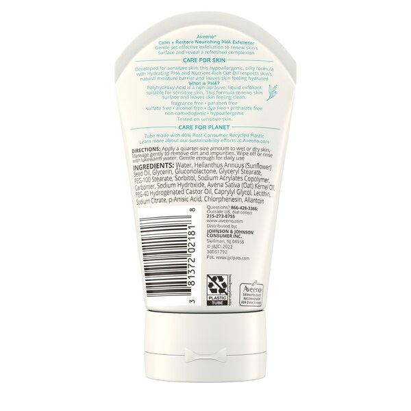 Aveeno Calm + Restore Nourishing PHA Facial Exfoliator