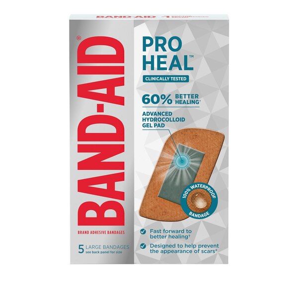 Band-Aid Brand Pro Heal Bandages Large , 5 CT
