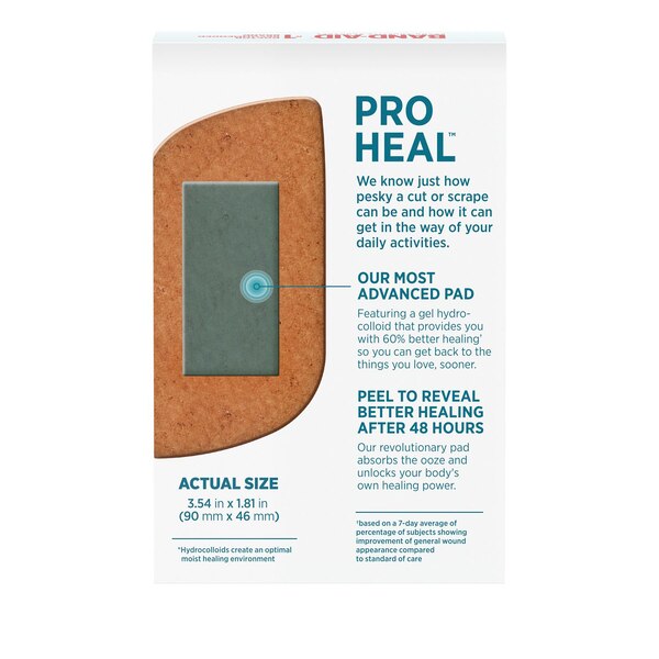 Band-Aid Brand Pro Heal Bandages Large , 5 CT