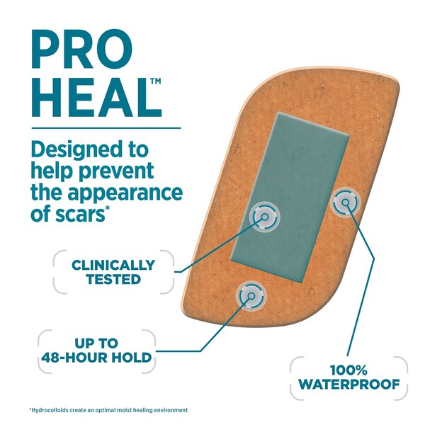 Band-Aid Brand Pro Heal Bandages Large , 5 CT