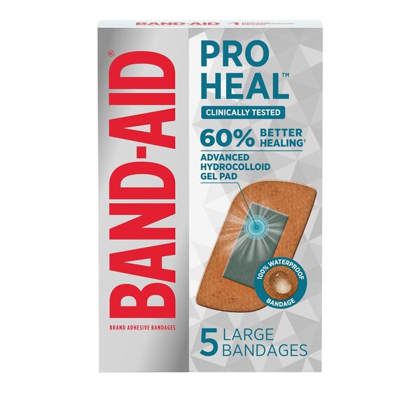 Band-Aid Brand Pro Heal Bandages Large , 5 CT