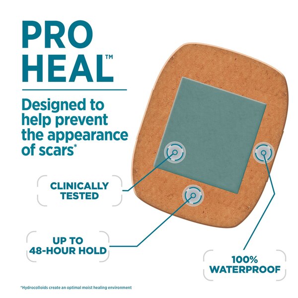 BAND-AID Brand Pro Heal Bandages Extra Large, 5 CT