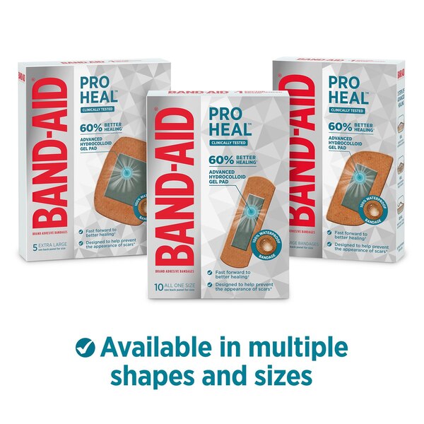 BAND-AID Brand Pro Heal Bandages Extra Large, 5 CT