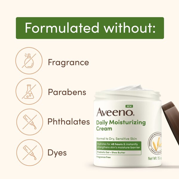 Aveeno Daily Moisturizing Cream, 15 OZ