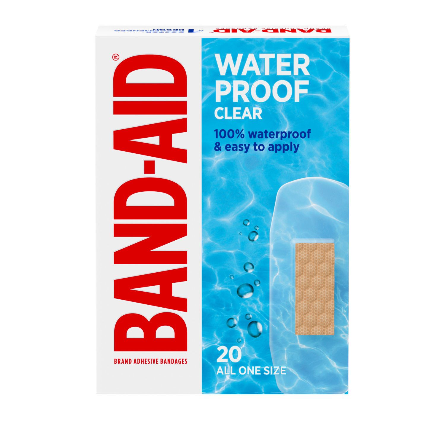 Band-Aid Brand Adhesive Bandages for Sensitive Skin, Assorted Sizes, 20 CT