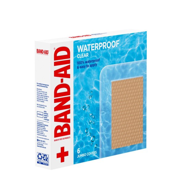 Band-Aid Brand Water Block Flex Adhesive Bandages, Extra Large, 6 CT