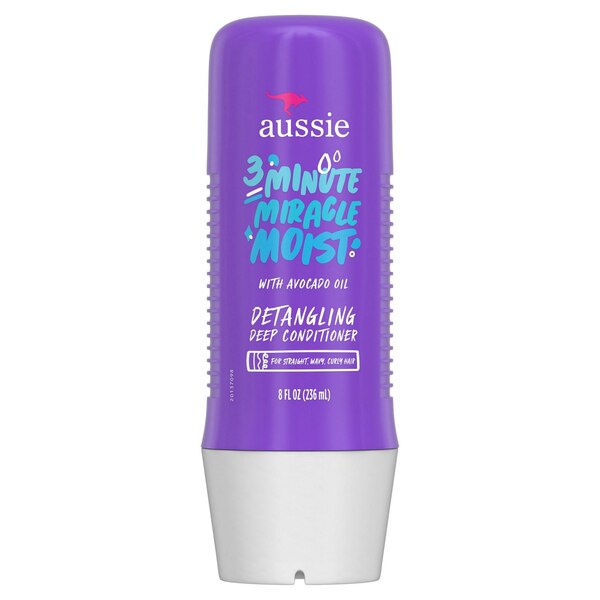 Aussie Miracle Moist 3 Minute Deep Conditioner, 8 OZ