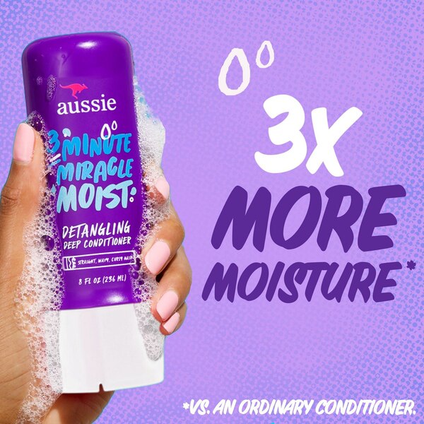 Aussie Miracle Moist 3 Minute Deep Conditioner, 8 OZ