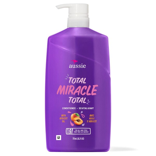 Aussie Total Miracle Apricot & Macadamia Oil Conditioner, 26.2 OZ