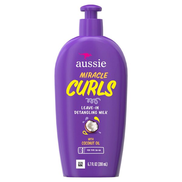 Aussie Miracle Curls - Tratamiento desenredante sin enjuague, 6.7 oz