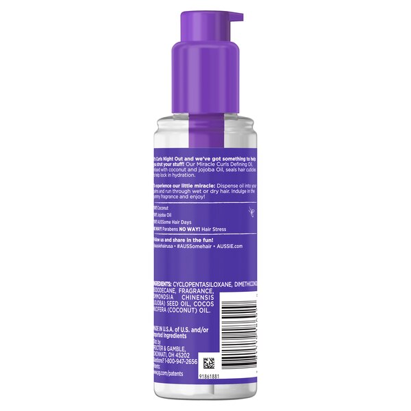 Aussie Miracle Curls Curl-Defining Oil, 3.2 OZ