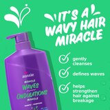 Aussie Miracle Waves Anti-Frizz Hemp Shampoo, 26.2 OZ, thumbnail image