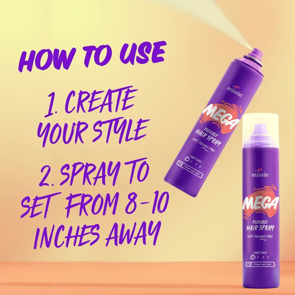 Aussie Mega Flexible Hair Spray, 10 OZ