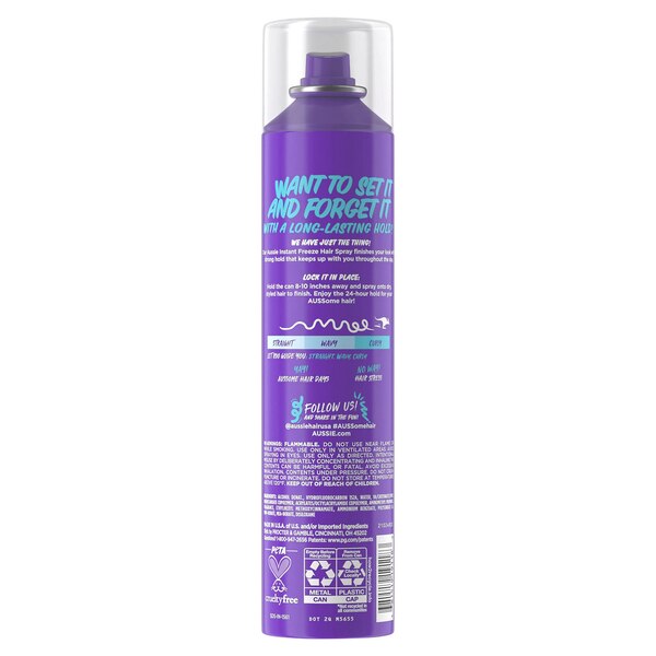 Aussie Instant Freeze Hair Spray, 10 OZ