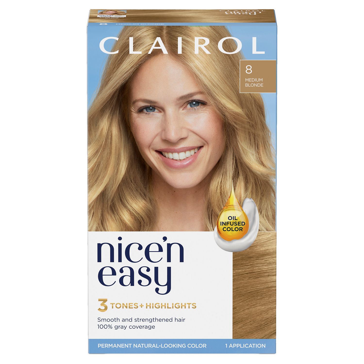 Clairol Nice'n Easy - Tinte permanente para el cabello