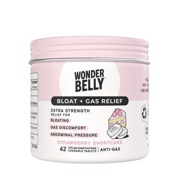 Wonderbelly Gas Reliever, Strawberry Shortcake, 42 CT