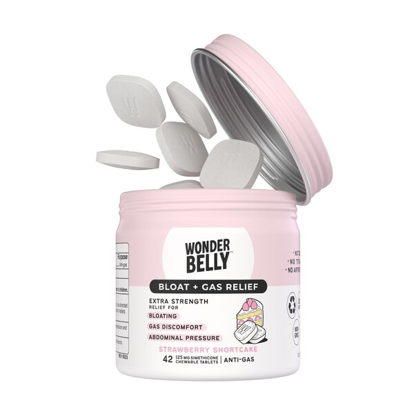 Wonderbelly Gas Reliever, Strawberry Shortcake, 42 CT