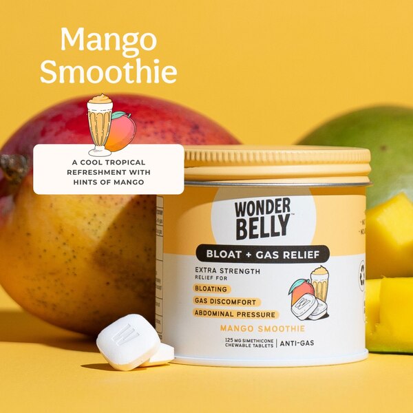 Wonderbelly Gas Reliever, Mango Smoothie, 42 CT