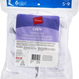 Hanes Women's Cushion White Socks Size 5-9, thumbnail image