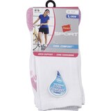 Hanes Sport Women'sCool Comfort Crew Socks, Size 5-9, 3 Pairs, thumbnail image