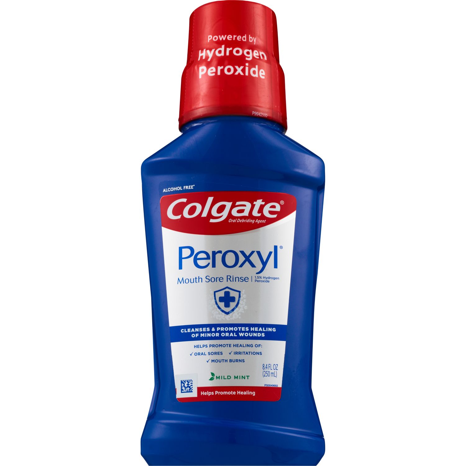 Colgate Peroxyl Mouth Sore Rinse, Alcohol-Free, Mild Mint, 8 OZ