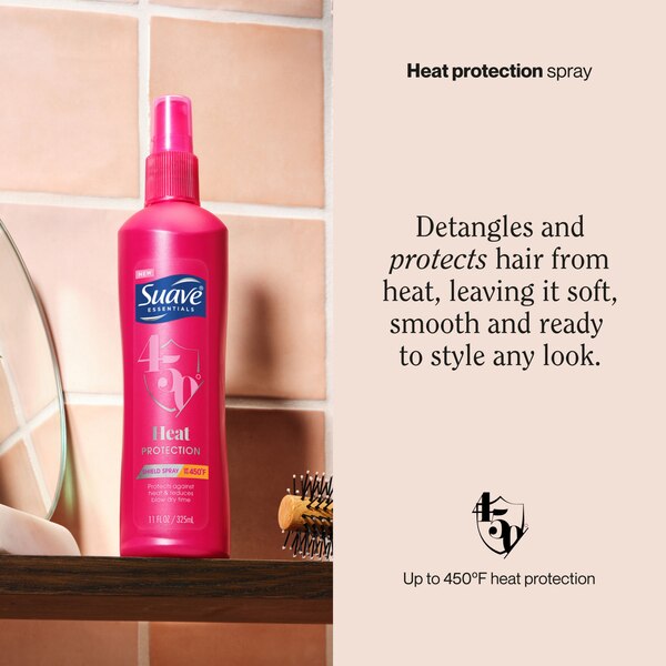 Suave Heat Protection Shield Spray, 11 OZ