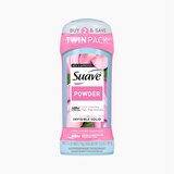 Suave Invisible Solid Antiperspirant Deodorant Stick, Powder, 2.6 OZ, 2 Pack, thumbnail image