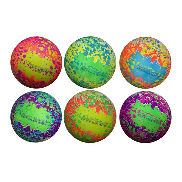 Sport Design Mini Neon SPLASH Playball, Assorted Colors, 6 in